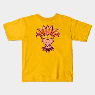 Kawaii Brazilian Carnival Character Kids T-Shirt